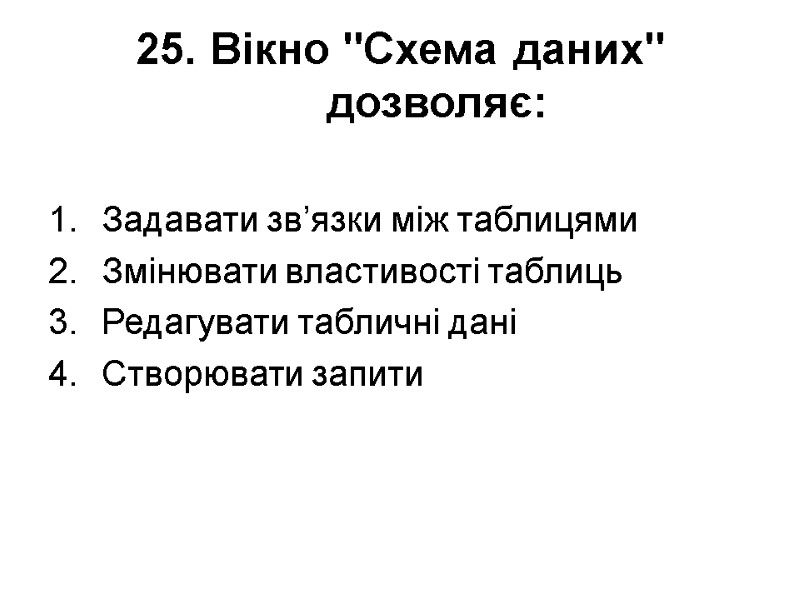 25. Вікно 